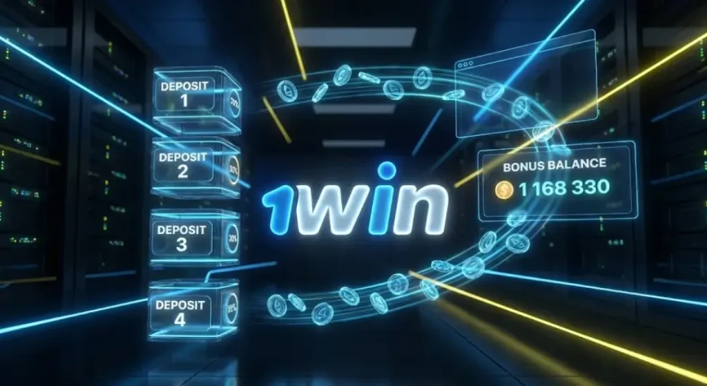 Бонус на депозит 1win Украина — первые четыре пополнения счета